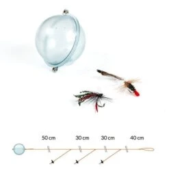 Fladen Flugkast With Float Bead And Wet Flies