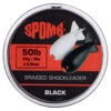 Spomb Braided Leader 22kg/50lb 50m Black -Angeln Geschäft DBL002 1